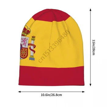 Spania Flag Beanie Capota Tricot Pălării Bărbați Femei Cool Unisex Pentru Adulti Cald Iarna Chelioși Căciuli Capac