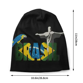 Steagul Braziliei Beanie Capac De Cald Iarna Capota Femme De Tricotat Pălării În Aer Liber Brazilian Patriotic Chelioși Căciuli Hat Pentru Barbati Femei
