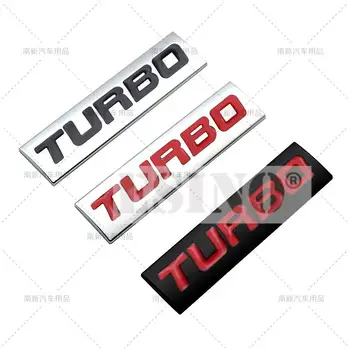 Styling auto 3D din Metal Crom Aliaj de Zinc Emblema Universal Turbo Logo Auto Insigna Corpului Portbagaj Aripa Adhensive Emblema Auto Accesorii