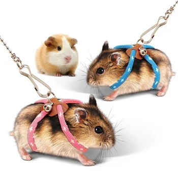 Super Bun Nou Animal De Companie Mic Moale Reglabil Ham Lesa Pasăre, Papagal Mouse-Ul Hamster Dihori Rat De Porc Lesa Hamster Cablajului Coarda