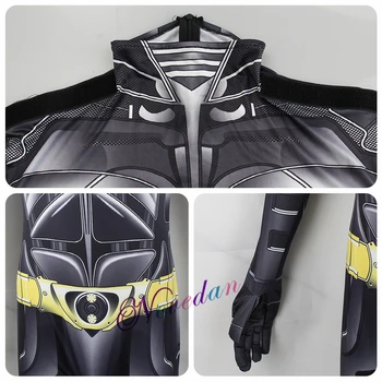 Super-Erou Renaștere Bruce Wayne Cosplay Dark Knight, Joker Costum Zentai Body Suit Costum Salopeta Cu Pelerina Masca