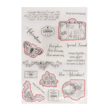 Timbre și Mor Transparent Fluture timbru Clar Ștampilă de Cauciuc Album Ambarcațiuni de Hârtie Cuțit Mucegai Lama Pumn Șabloane Moare