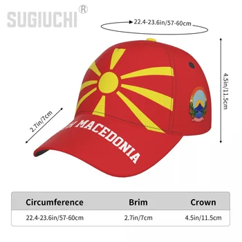 Unisex Macedonia de Nord Drapelul macedonean Adult Șapcă de Baseball Patriotic Pălărie de Baseball Fanii de Fotbal Bărbați Femei