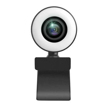 Video de ecran lat de Lucru Acasă Accesoriu HD 1080P 2MP Webcam Lumina Built-in Microfon USB Camera Web pentru PC Abur Viu