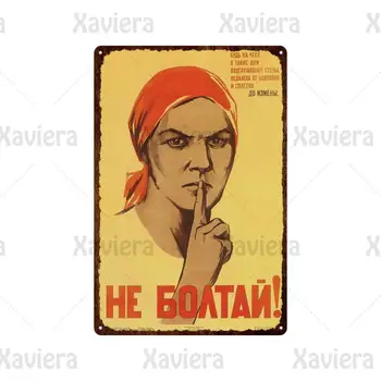 Vintage din Metal Staniu Semne Placa URSS CCCP Clasic rus, Poster de Perete Decor pentru Casa de Bar Pub Cafenea Placă de Fier Decor Acasă