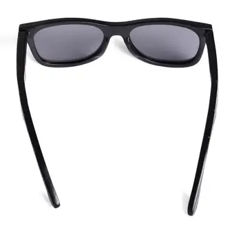 VOBOOM ochelari de Soare din Lemn Bărbați Cadru Negru Gravură Scrisoarea Manual Lentile Polarizate Ochelari de VV