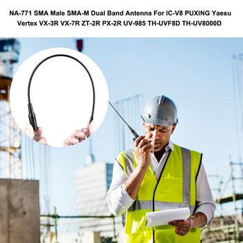 Walkie-talkie Accesorii NA-771 SMA-M Antena Moale Dual Band 144/430MHz Aeriene Pentru Baofeng UV-3R-LEA-UVF9-LEA-UV3R KG-UV6D VX-3R