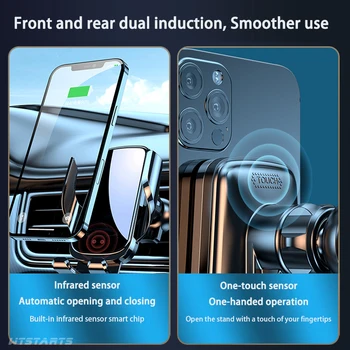 Wireless Incarcator Auto Suport de Telefon de Montare Suport Pentru Mercedes-Benz V250 W447 2016-2022 Precum Reglabil Navigatie GPS Mobil Suport