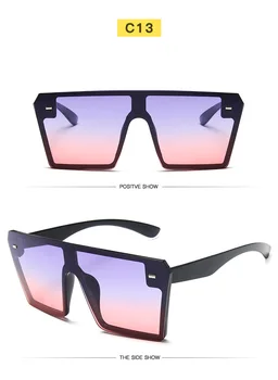 Xiaomi Trendy nou cadru de mare colorate, ochelari de soare mercur bărbați și femei retro pătrat personalitate ochelari de soare Siamezi orez ochelari
