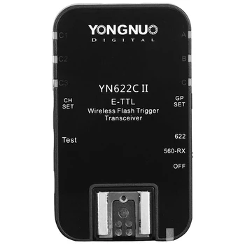 YONGNUO YN622C II Transmițător TTL Wireless Flash Trigger de Emisie-recepție de Mare viteză Sincronizare pentru Camera DSLR Canon 600EX 60D 7D 5DIII