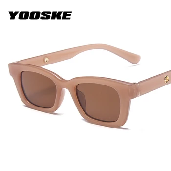 YOOSKE Retro Mic Dreptunghi ochelari de Soare Femei Barbati Moda Înguste Pătrat Ochelari de Soare Nuante Vintage Design de Brand UV400