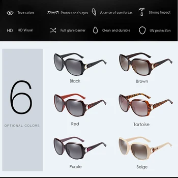 YUNSIYIXING Fluture pentru Femei ochelari de Soare Polarizor Design de Moda Ochelari de Soare Femei de Lux Ochelari de Conducere Oculos de sol 3609