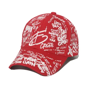 Șapcă De Baseball Bărbat Femeie De Imprimare De Bumbac Snapback Hat Graffiti HipHop Streetwear Capace Casual De Protecție Solară Sport Pălărie Retro Os Pălării