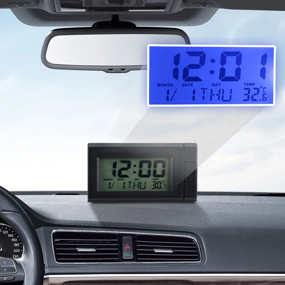 Yosolo Auto Ceas Termometru Temperatura De Afișare Ceas Electronic